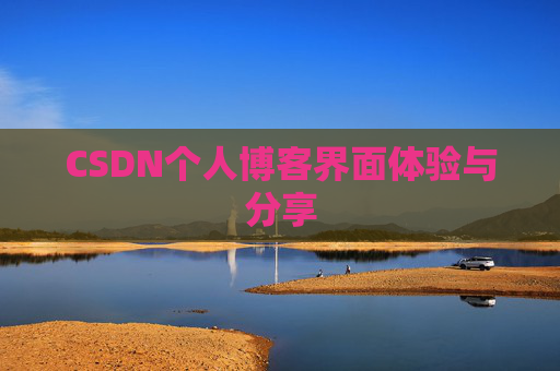 CSDN个人博客界面体验与分享